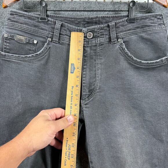 Kuhl Thermik Jeans 35X32 Stonewash Black Articulated Denim Stretch Casual - Picture 3 of 10